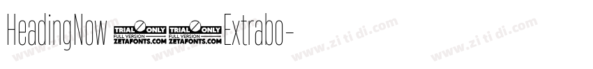 HeadingNow 87Extrabo字体转换